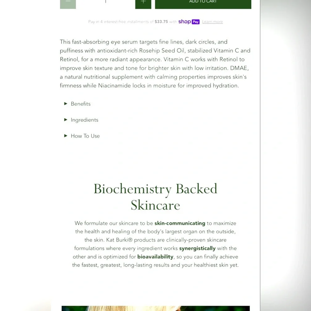 Kat Burki Reversal Rose Hip Intense Recovery Eye Serum​​